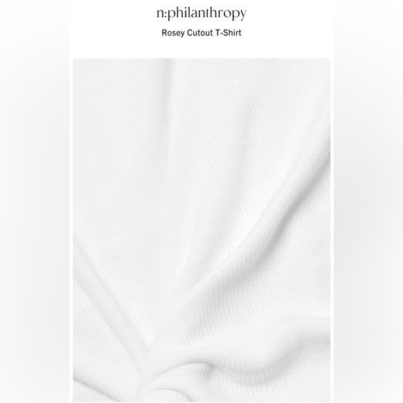 N:Philanthropy Rosey Cut-Out T-Shirt Size Medium - Picture 3 of 15